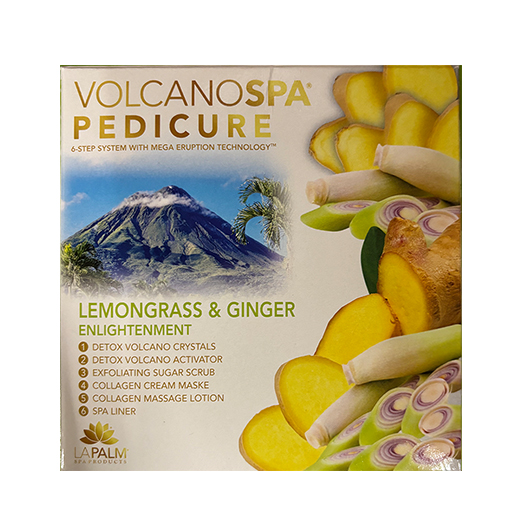volcano pedicure 6step/lemongrass&ginger